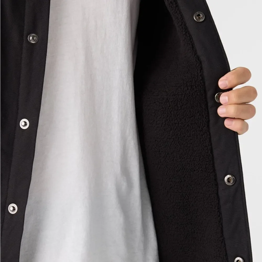 O'Neill Men's Black high pile Lined barn jacket